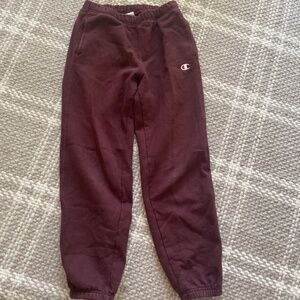 Champion red sweatpants